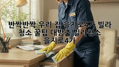 ✨ 반짝반짝 우리 집! 을지로4가 빌라 청소 꿀팁 대방출! #빌라청소 #을지로4가 ✨